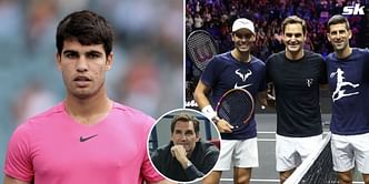 Roger Federer on Carlos Alcaraz being a mix of him, Rafael Nadal & Novak Djokovic: "It’s not fair to say that"
