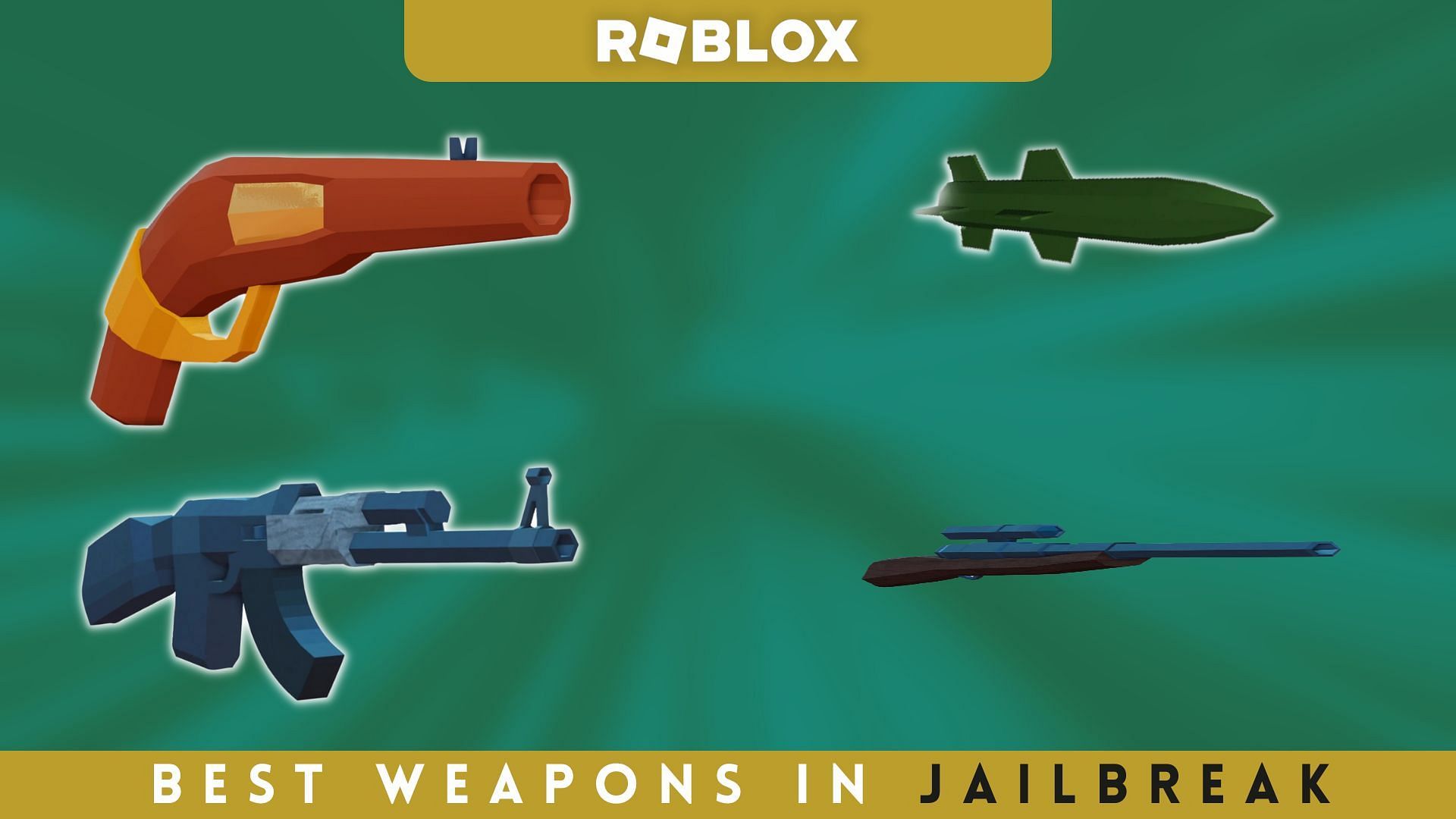 Best weapons in Jailbreak (Image via Sportskeeda)