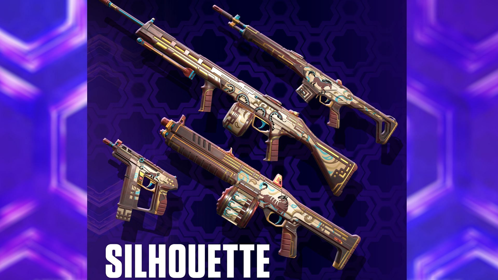 Valorant Episode 7 Act 3 Battlepass Silhouette collection details (Image via Riot Games)