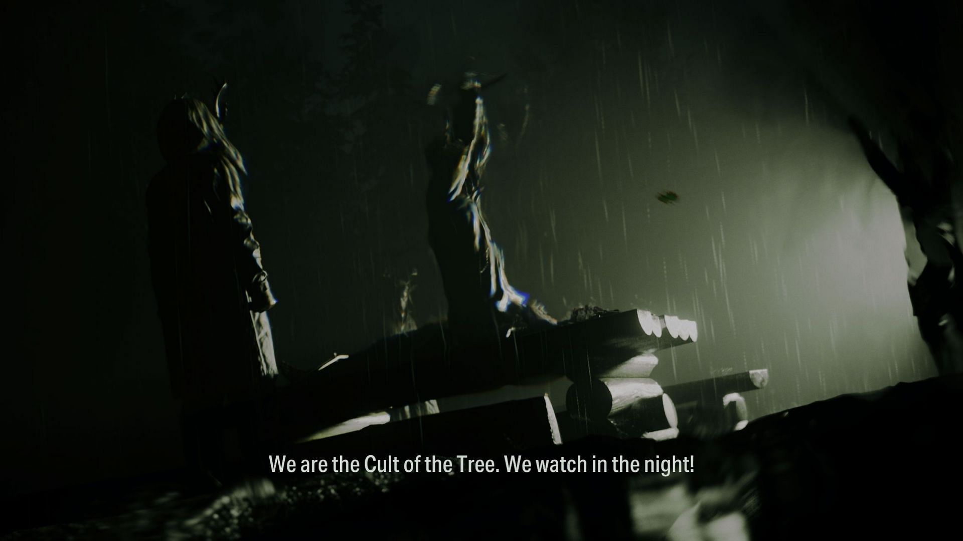 The horror show begins with a string of murders (Screenshot via Alan Wake 2)