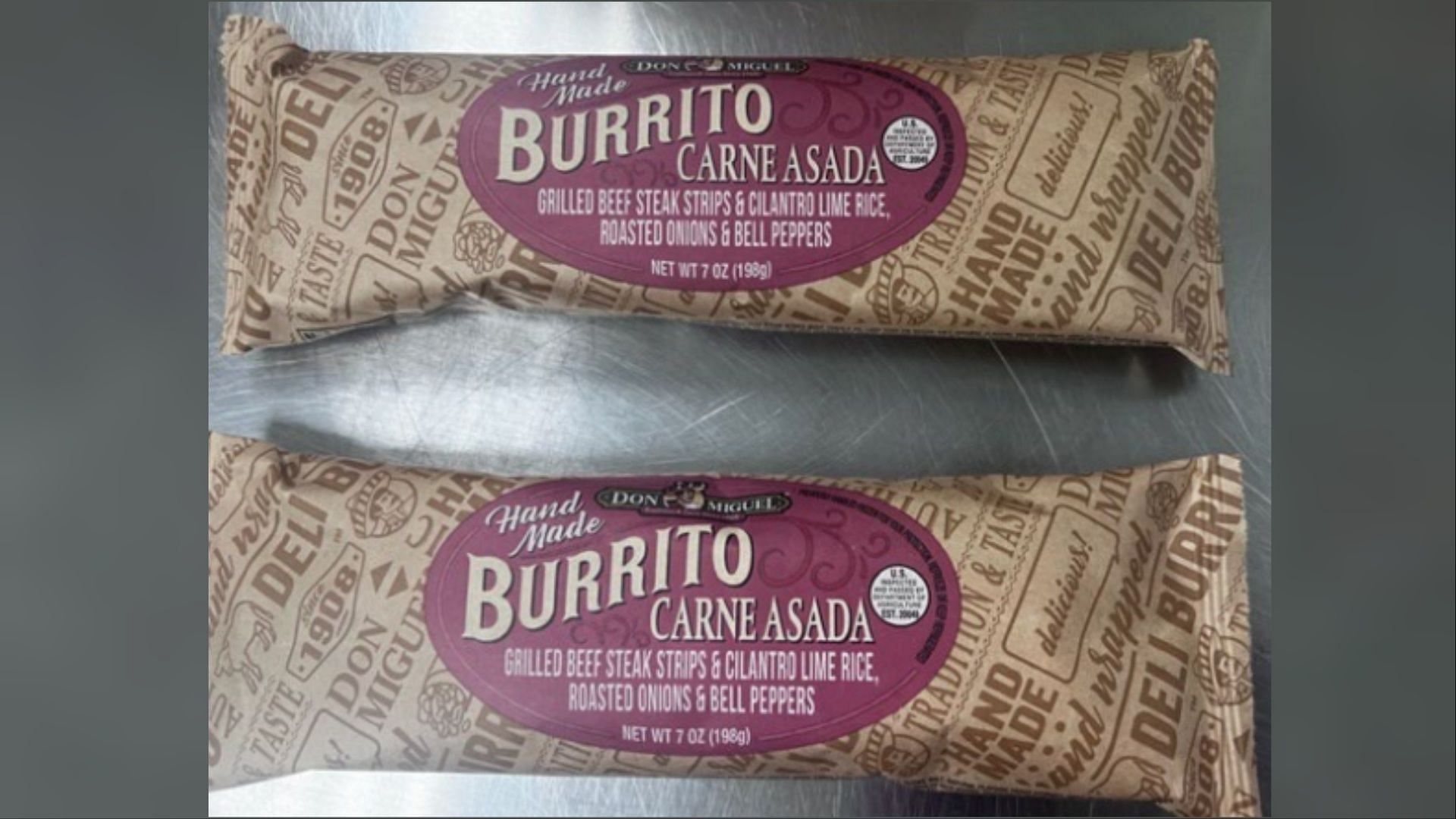 The recalled Carne Asada ready-to-eat Burritos should not be consumed any longer and returned to the retailer (Image via FSIS)