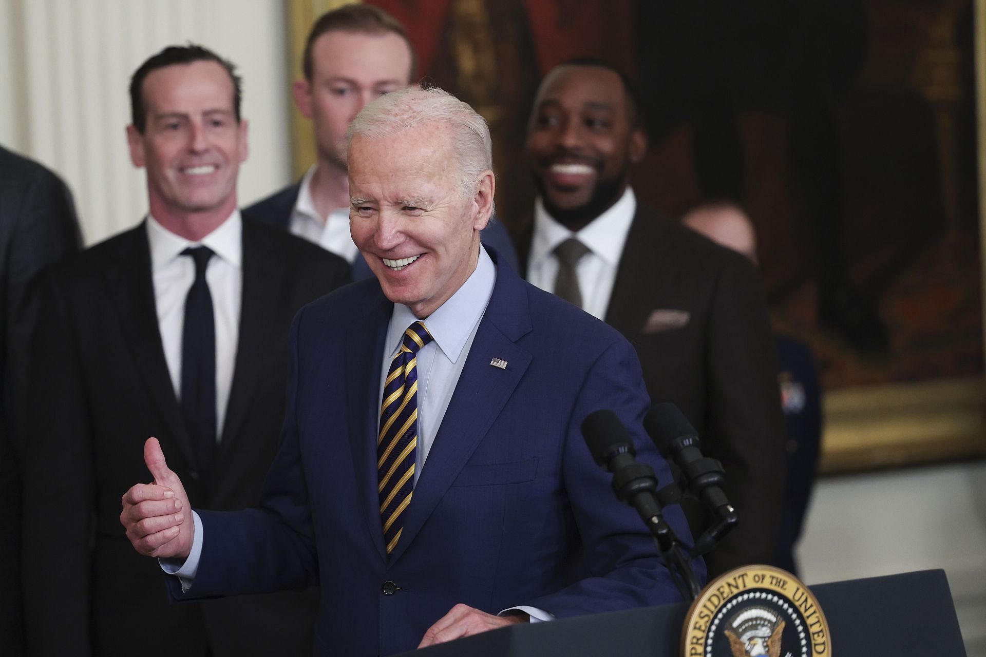 President Biden Welcomes The NBA Champions Golden State Warriors To The White House