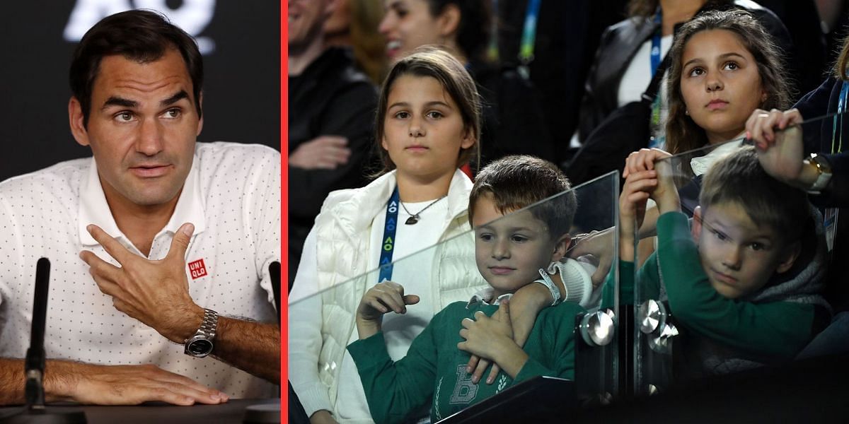 Roger Federer has four children with his wife Mirka