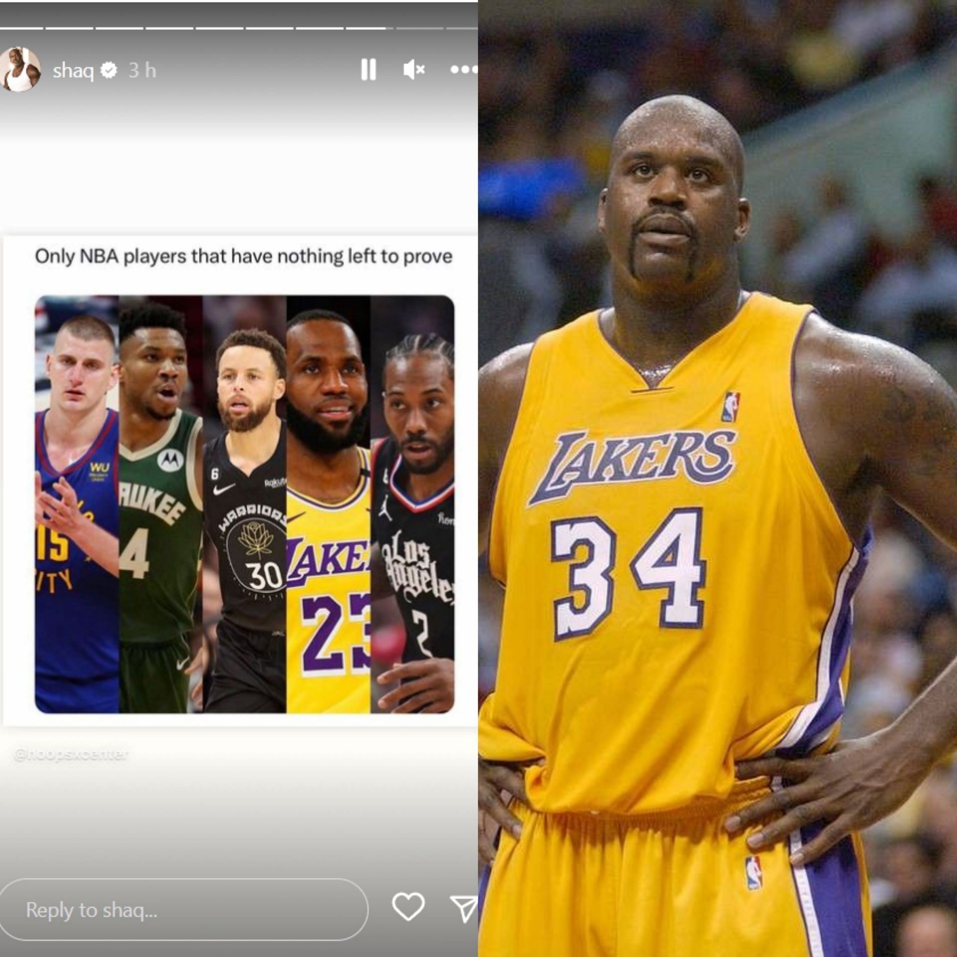 Shaquille O&#039;Neal highlights 5 NBA players who have nothing left to prove (via Instagram)