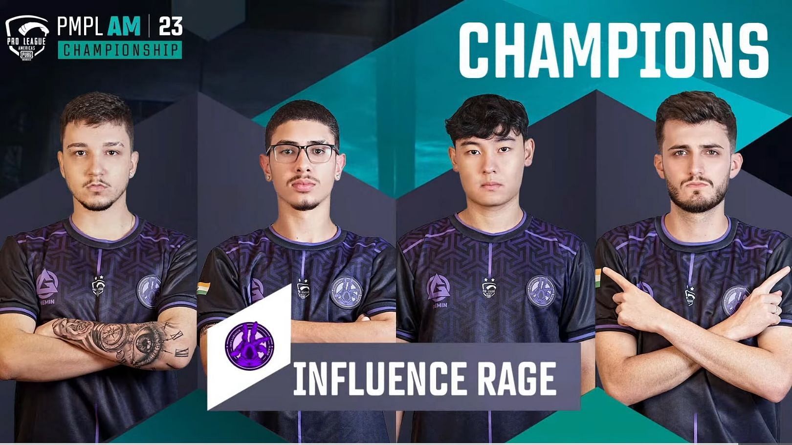 Influence Rage won PMPL Americas Championship 2023 Fall (Image via PUBG Mobile)