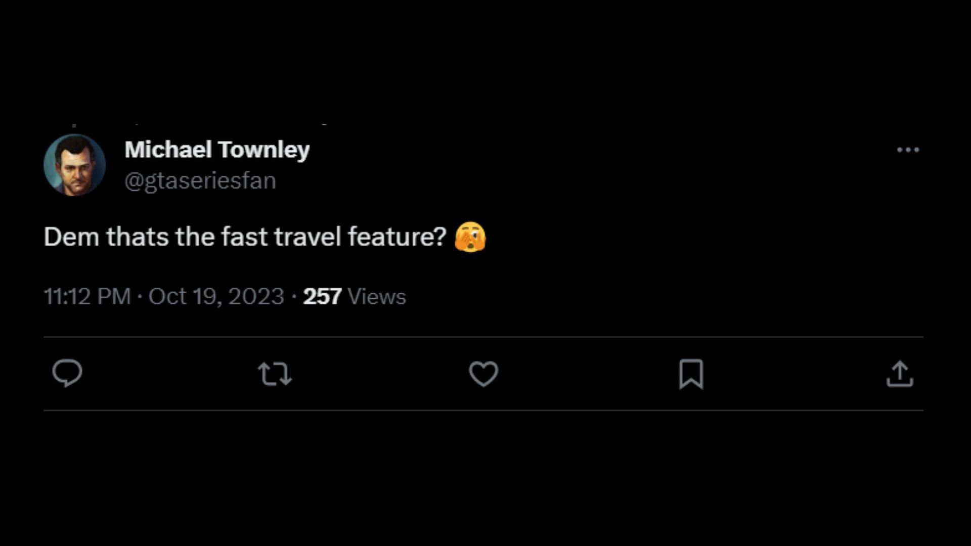 Michael Townley&rsquo;s comment on the video (Image via Sportskeeda)