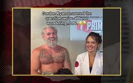 Gordon Ryan gives hilarious response to Nina-Marie Daniele's NSFW question on whether the 'carpet matches the drapes'