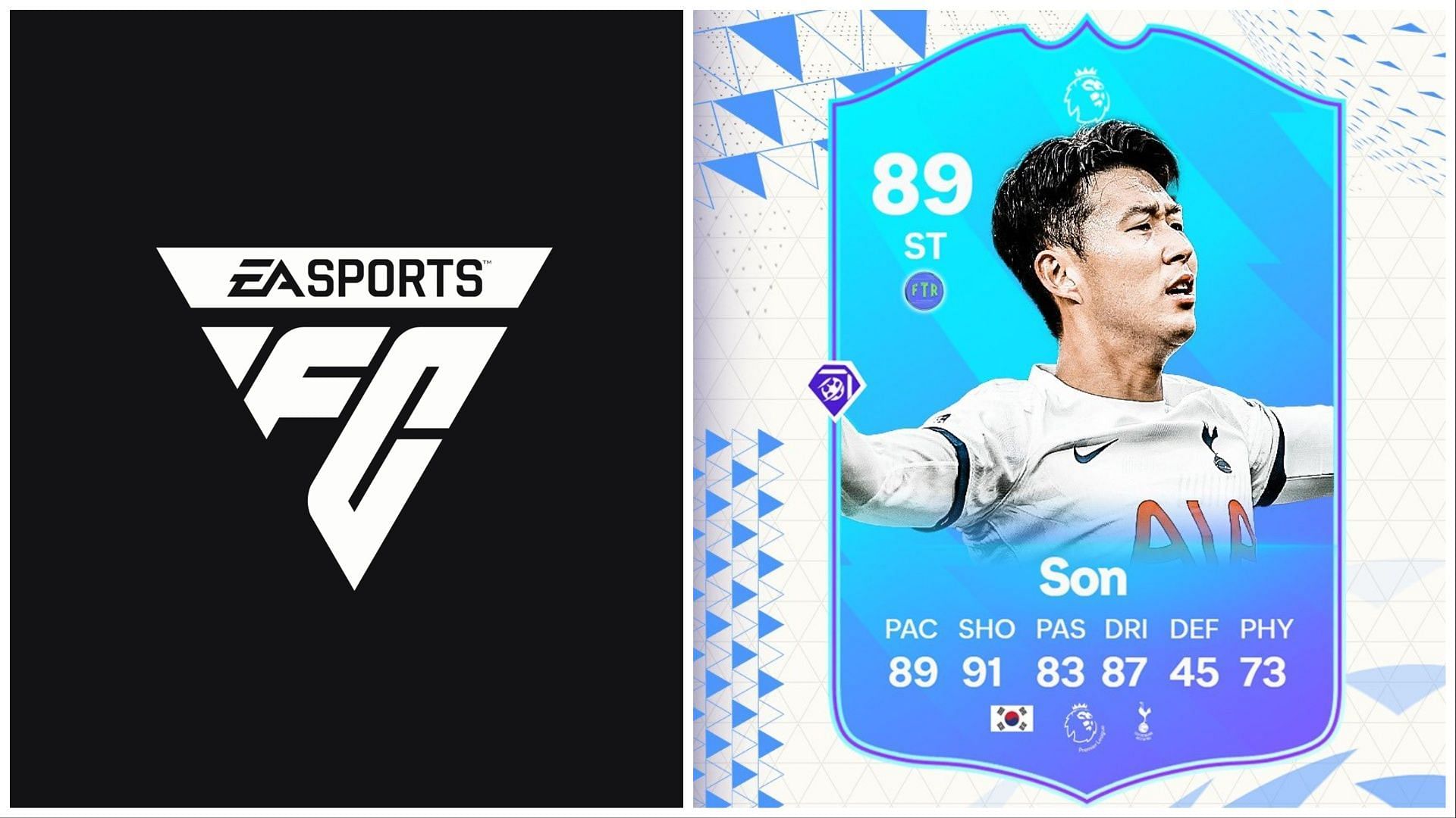 POTM Son has been leaked (Images via EA Sports and Twitter/FIFATradingRomania)