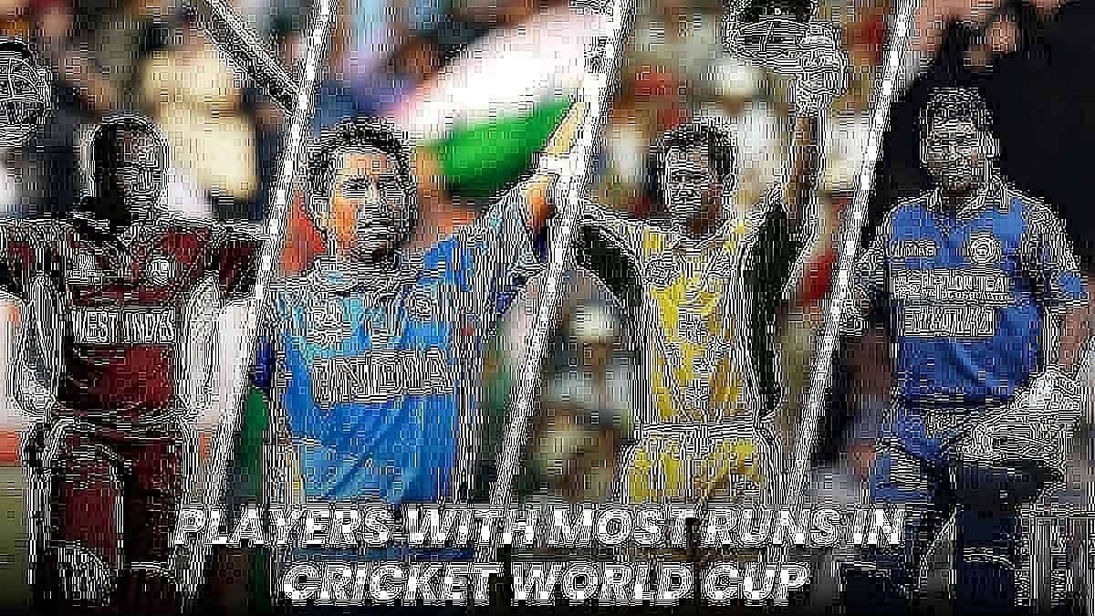 Top 5 batters with most runs in Cricket World Cup history