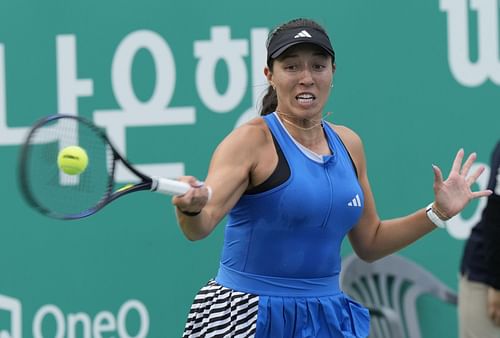 Pegula at the 2023 Korea Open.