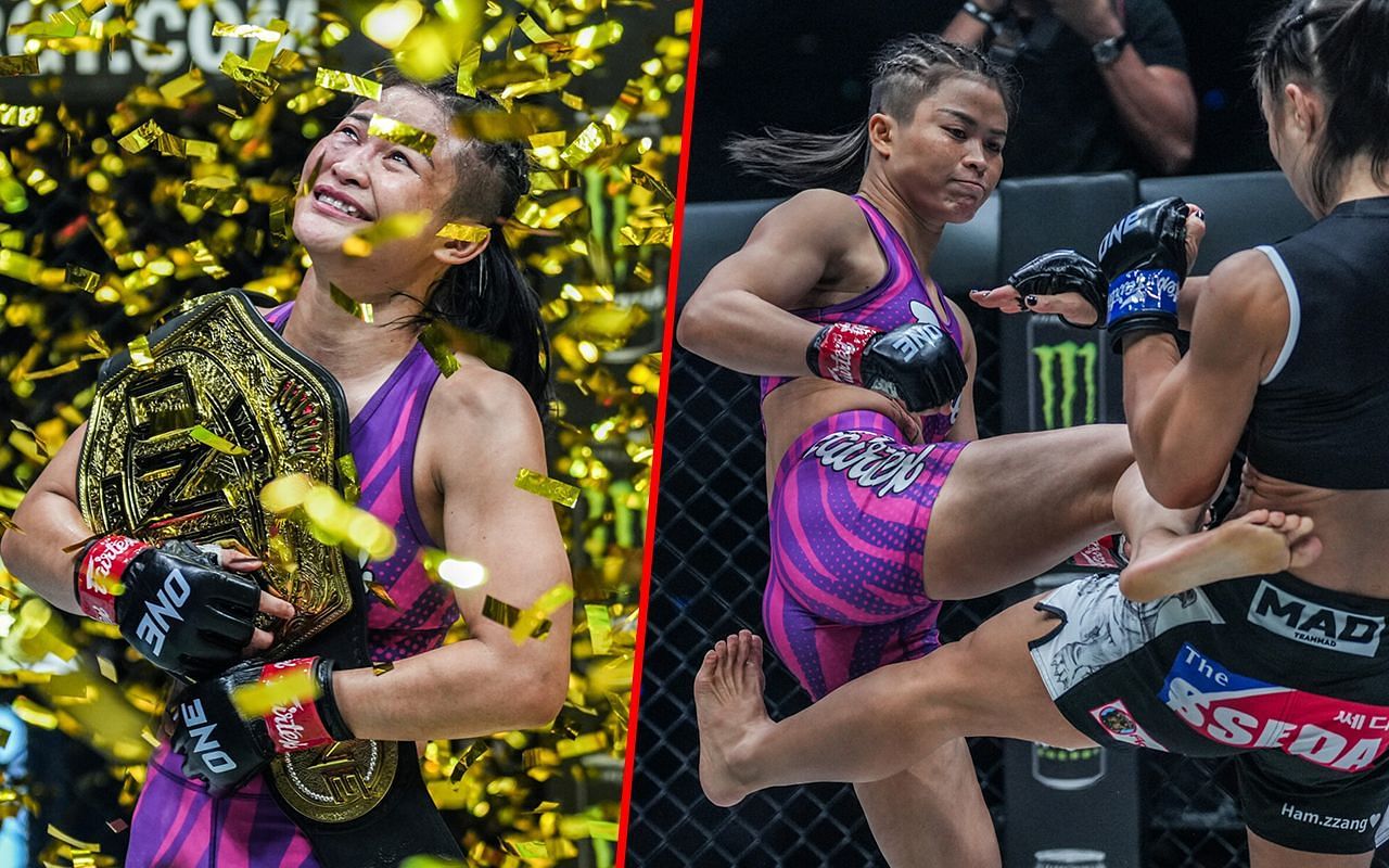 Newly crowned ONE women&rsquo;s atomweight MMA world champion Stamp Fairtex -- Photo by ONE Championship