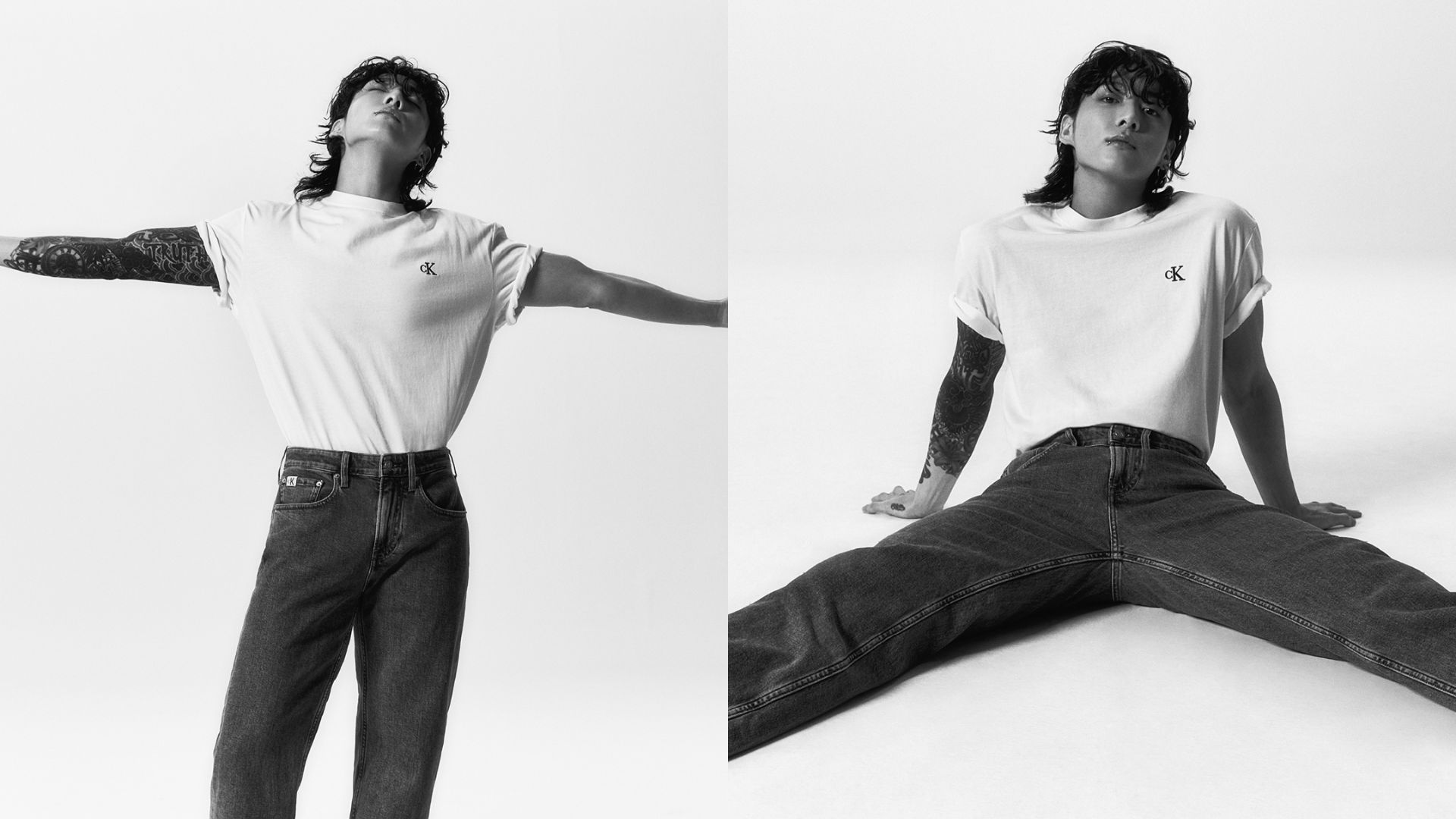 A vision in white, the singer&#039;s relaxed posture in these photographs only makes them seem more stimulating. (Images via X/ @CalvinKlein)