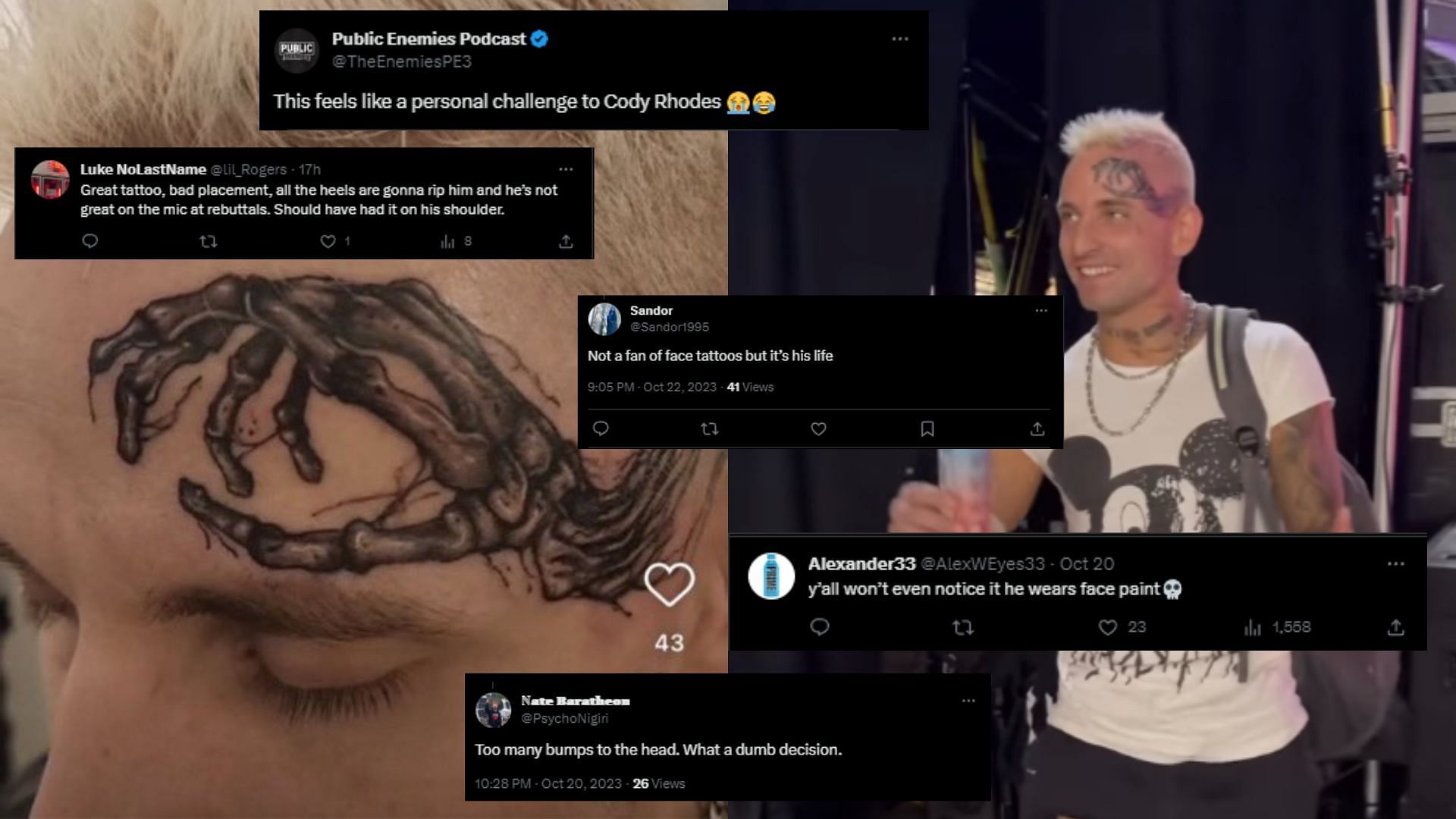 Fans had an interesting reaction to Darby Allin&#039;s tattoo.