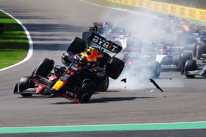 "I just went for it" - Sergio Perez shares desperation behind first-lap crash at 2023 F1 Mexican GP
