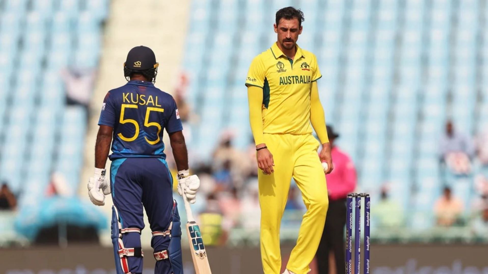 Mitchell Starc wasn&#039;t too happy about Kusal Perera venturing out of his crease at the non-striker&#039;s end.