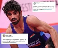 "He can bring us gold in olympics" - Fans react after Aman Sehrawat's spectacular performance helps him clinch the bronze at the Asian Games 2023