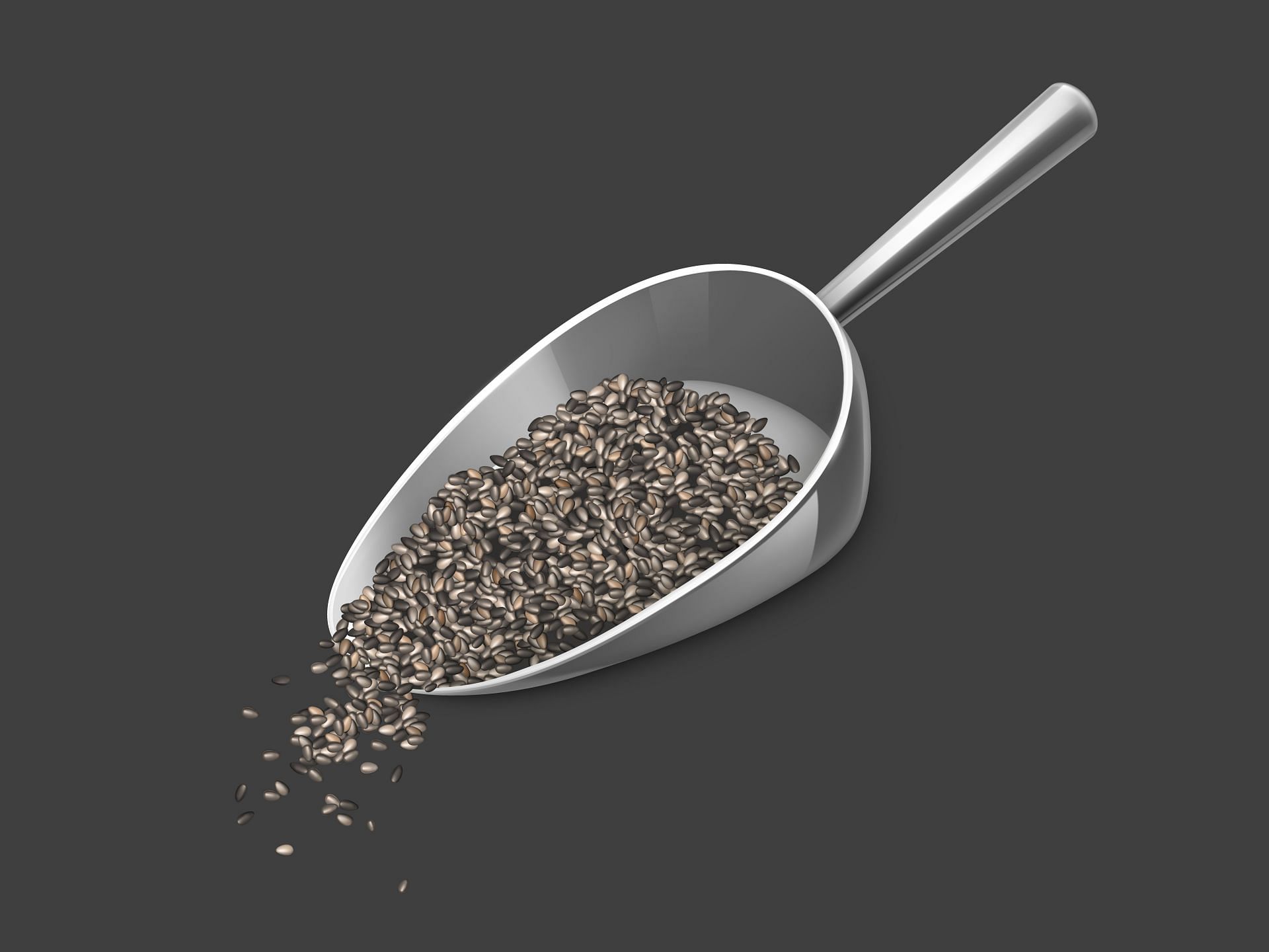 Chia seeds (Image by vectorpocket on Freepik)