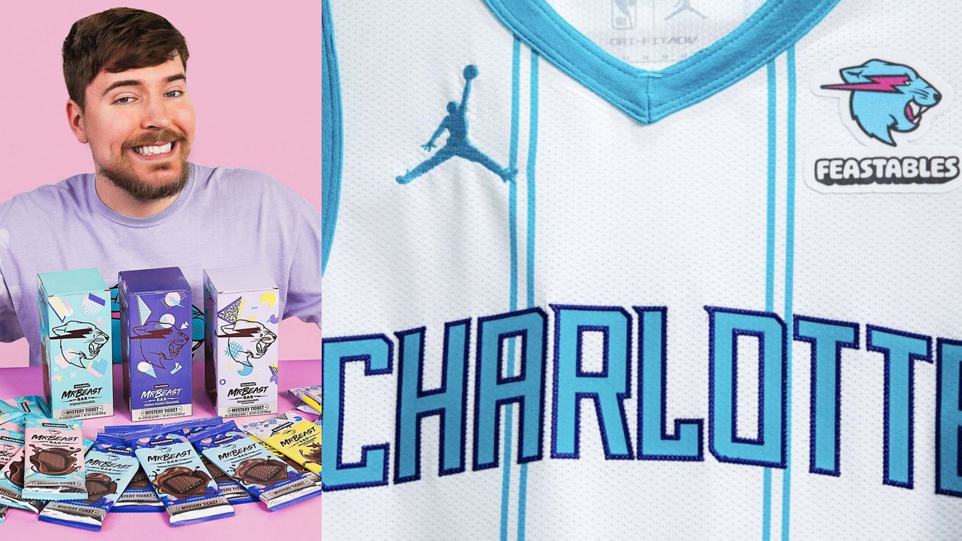 Charlotte Hornets sign MrBeast's Feastables as official jersey ...