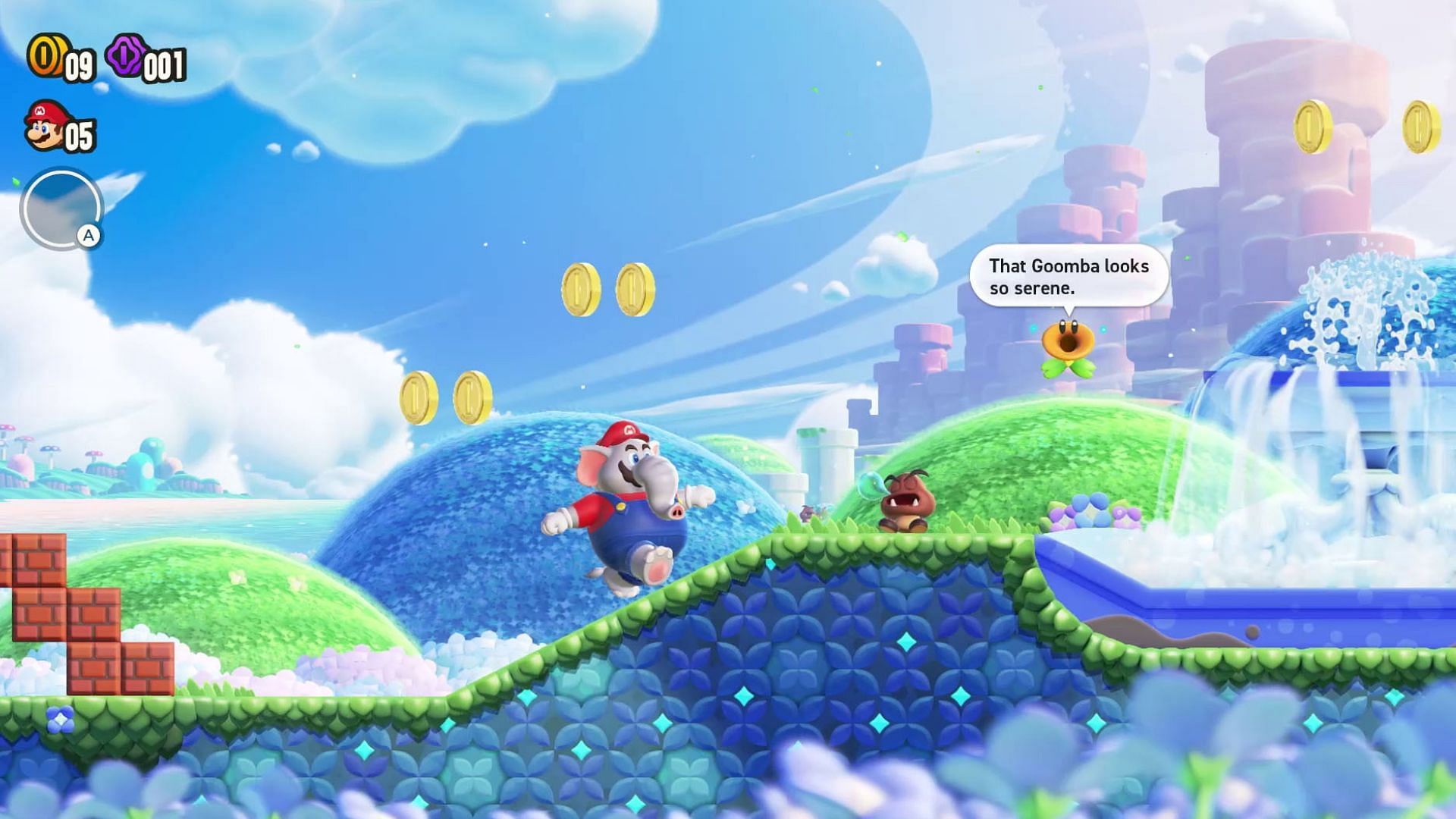 Wonder stimulates players with medals (Image via Nintendo)