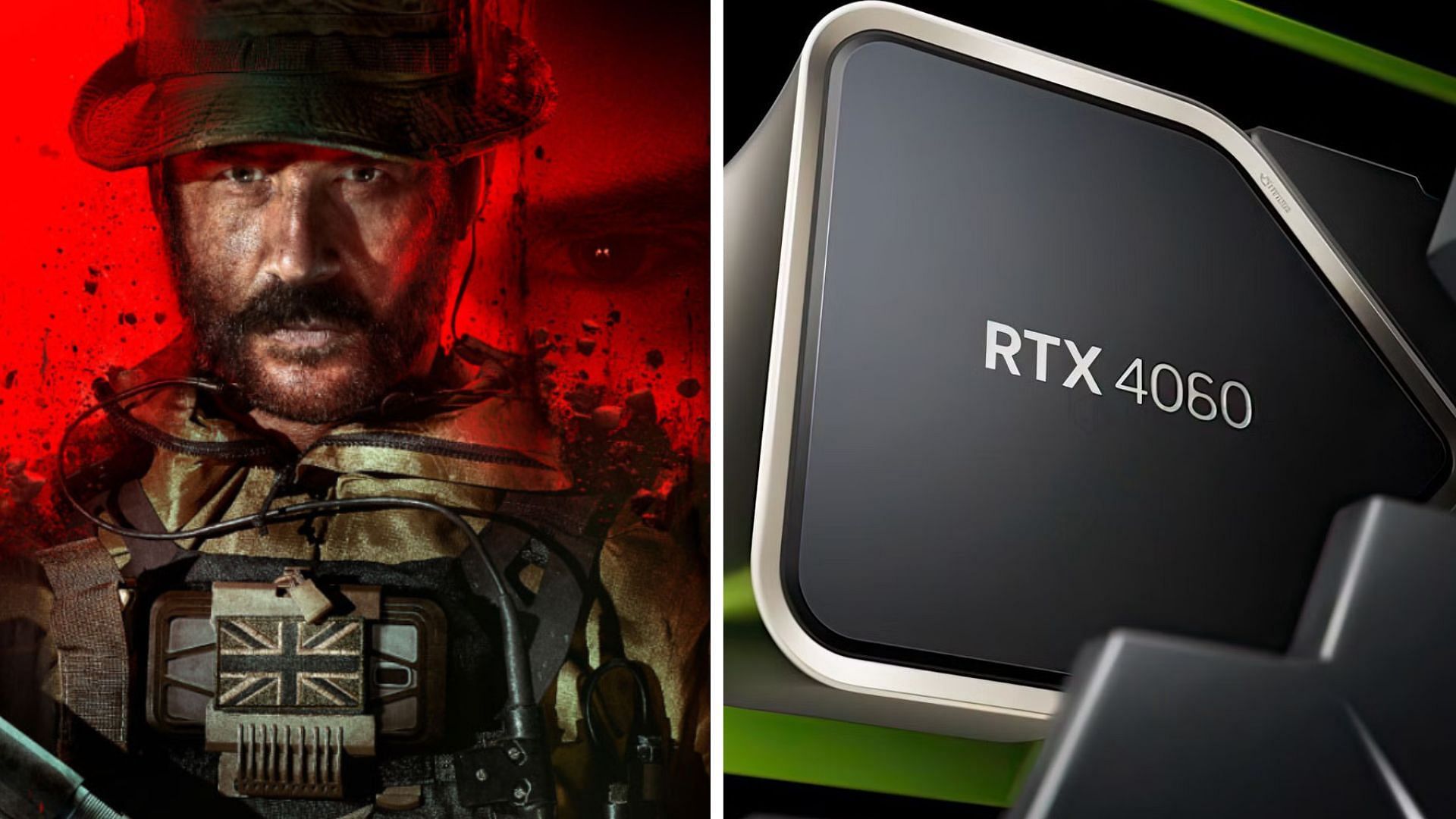 The Nvidia RTX 4060 can play Modern Warfare 3 with some tweaks (Image via Nvidia and Activision)