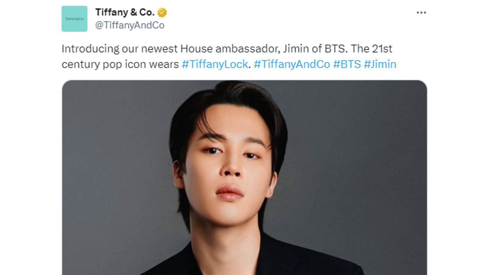 Tiffany names BTS star Jimin as brand ambassador - CBS News
