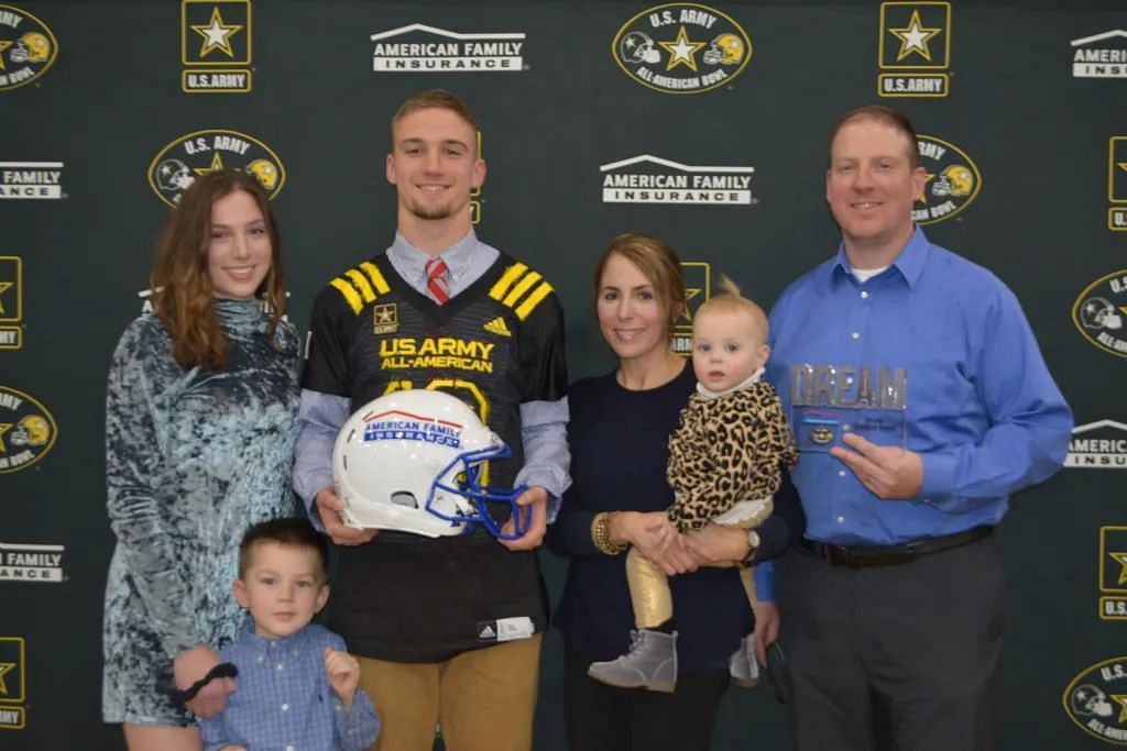 Phil Jurkovec with his family