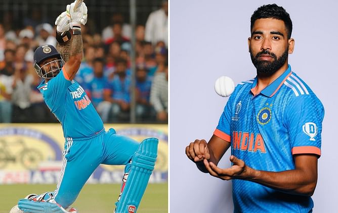 "Magic" - Suryakumar Yadav reacts to Mohammed Siraj's heartfelt post ahead of India's 2023 World Cup match vs Australia