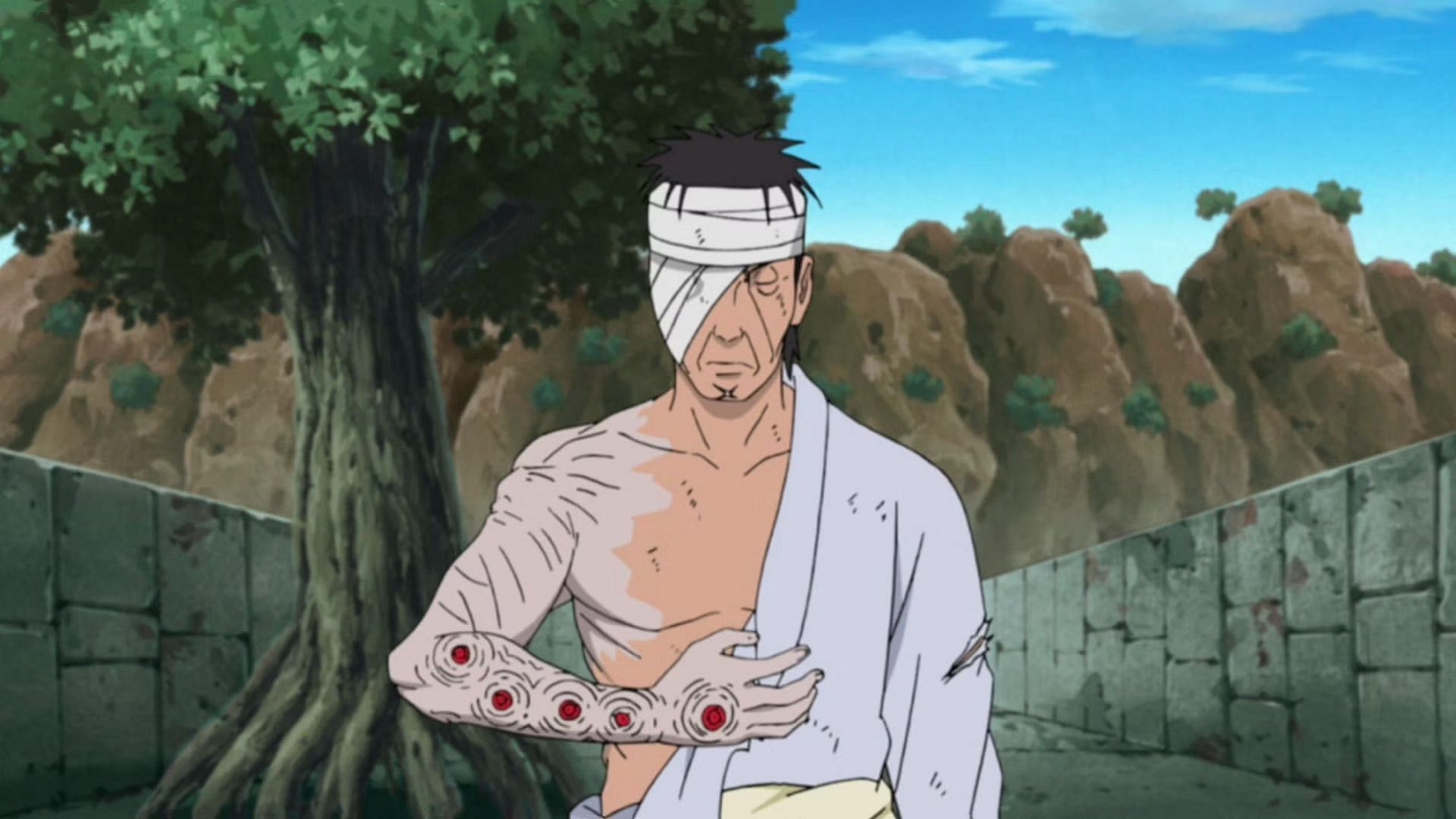 Danzo as shown in anime (Image via Studio Pierrot)