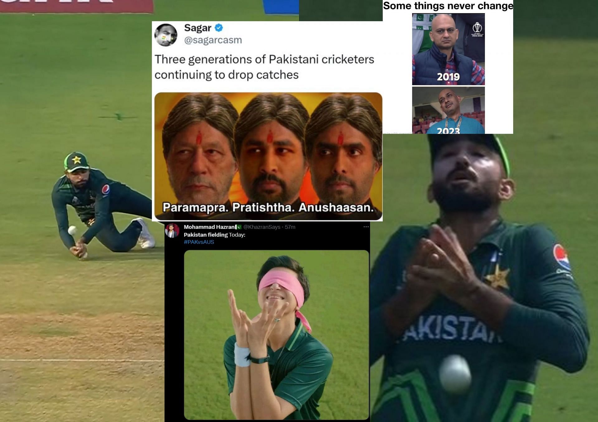 Fans troll Pakistan after their poor fielding efforts on Friday. 