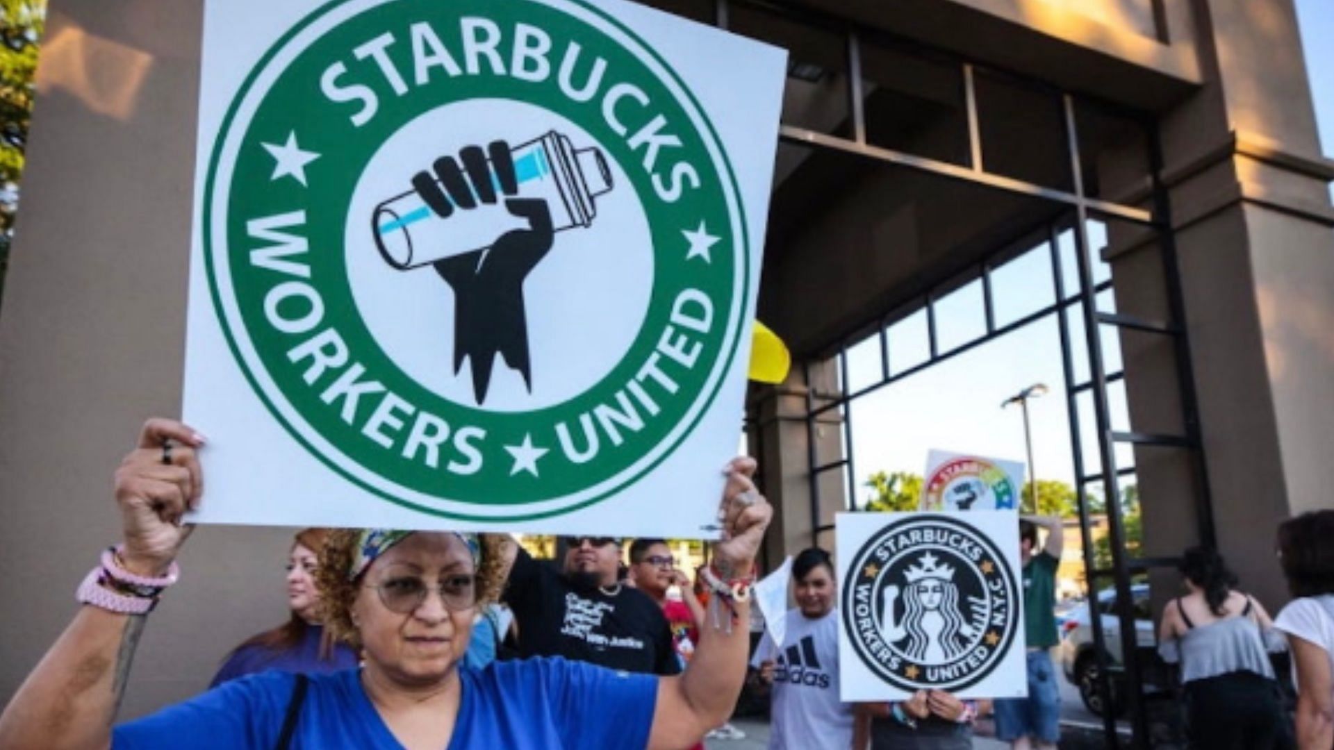 Starbucks Workers United is showing support for Hamas. (Image via X/GioBruno1600)