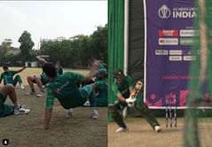 [Watch] Pakistan players train intensely in the nets ahead of their 2023 World Cup clash vs Sri Lanka in Hyderabad