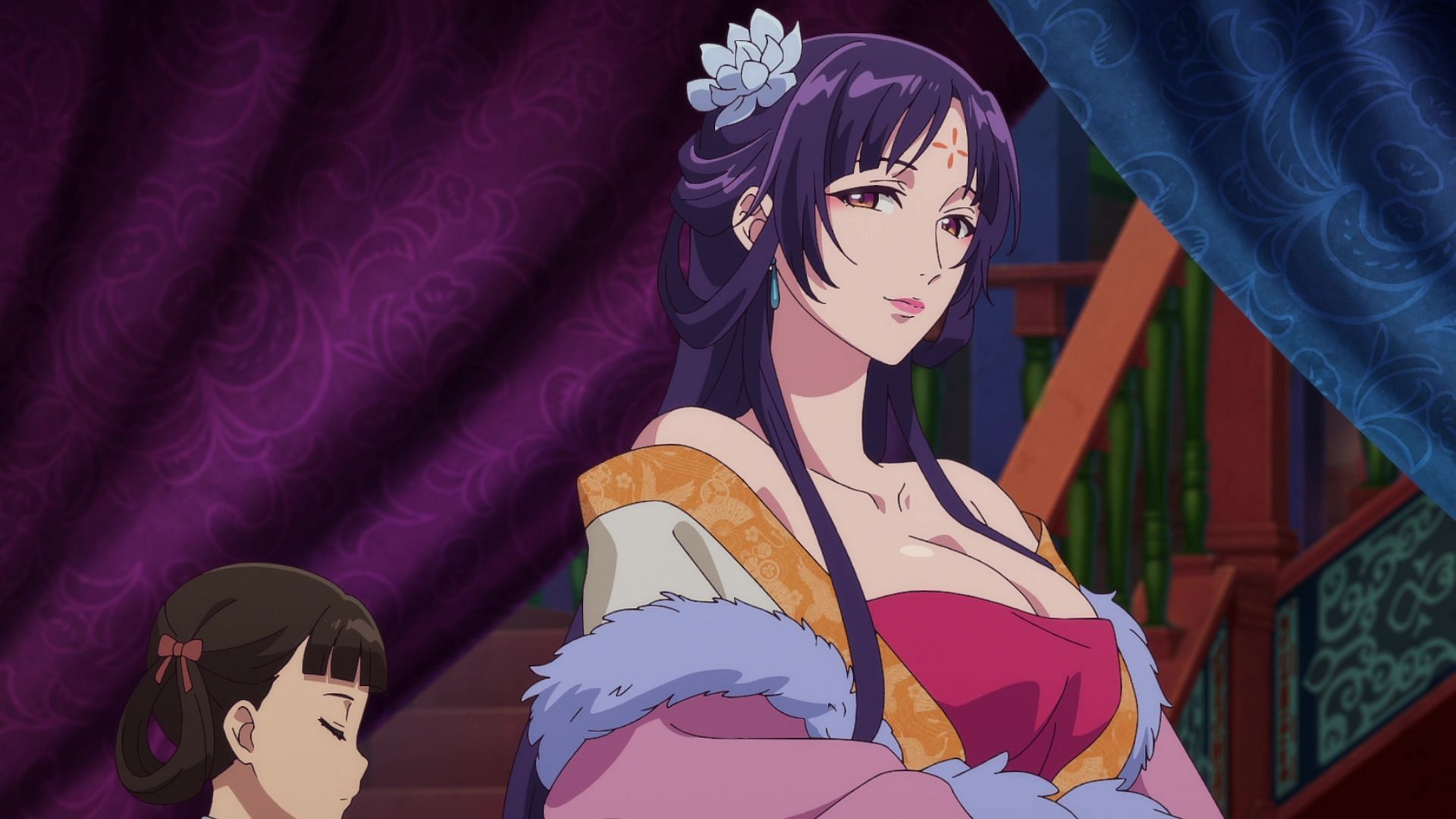 An image of a concubine shown in the anime series (Image via OLM and TOHO Animation)