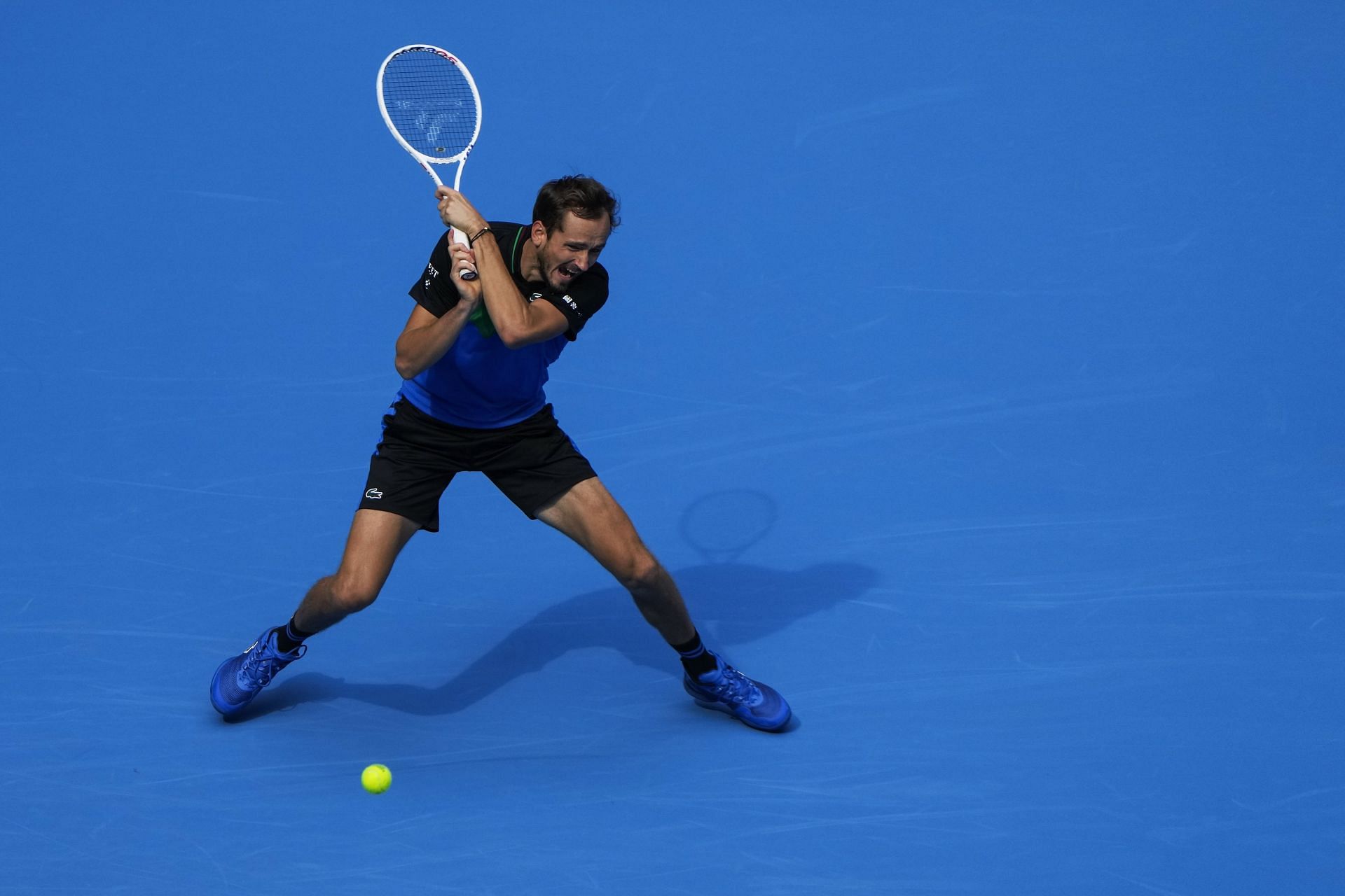 Daniil Medvedev in action at the China Open