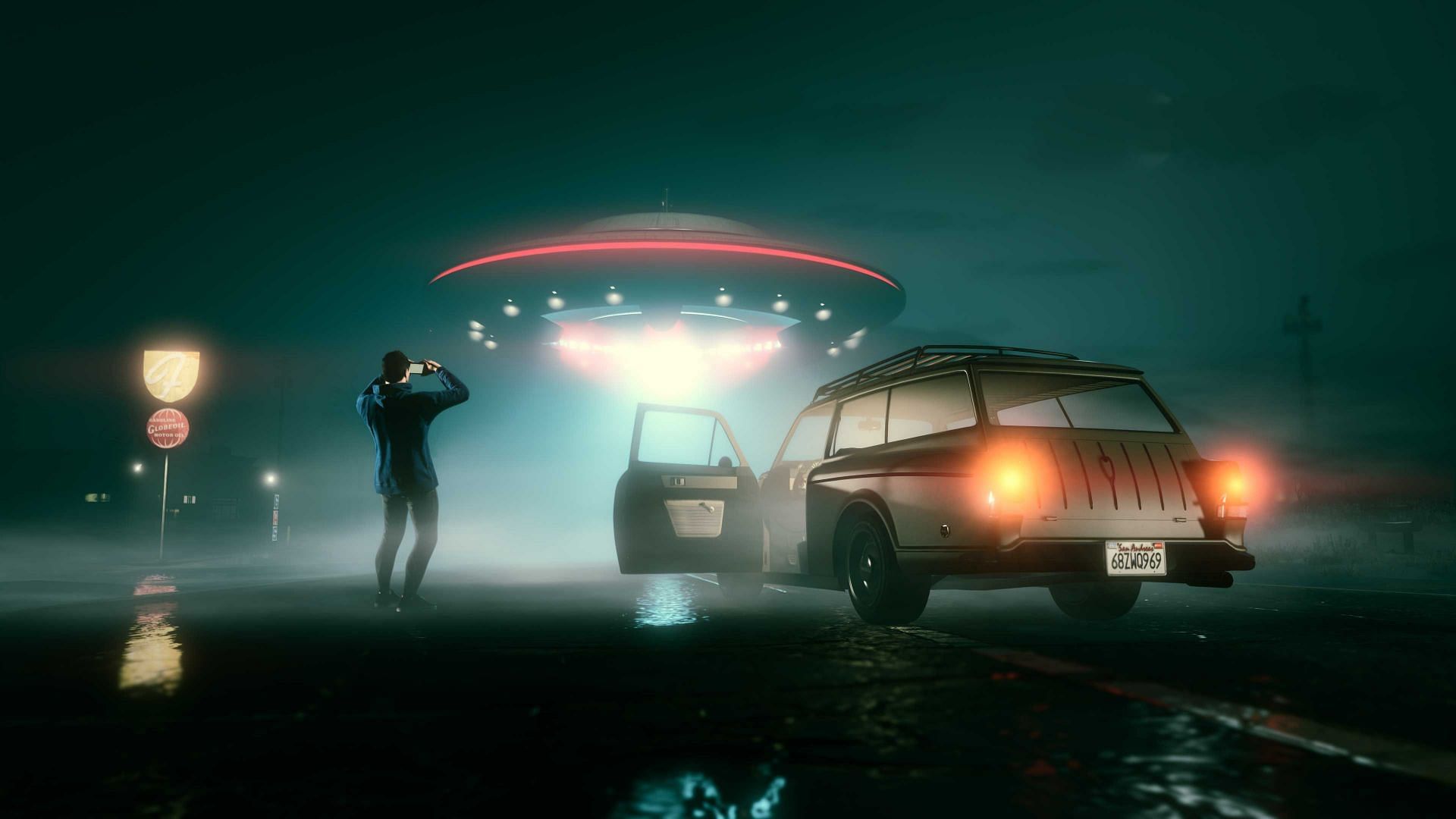 UFO Sightseeing gives you a reason to log in every day (Image via Rockstar Games)