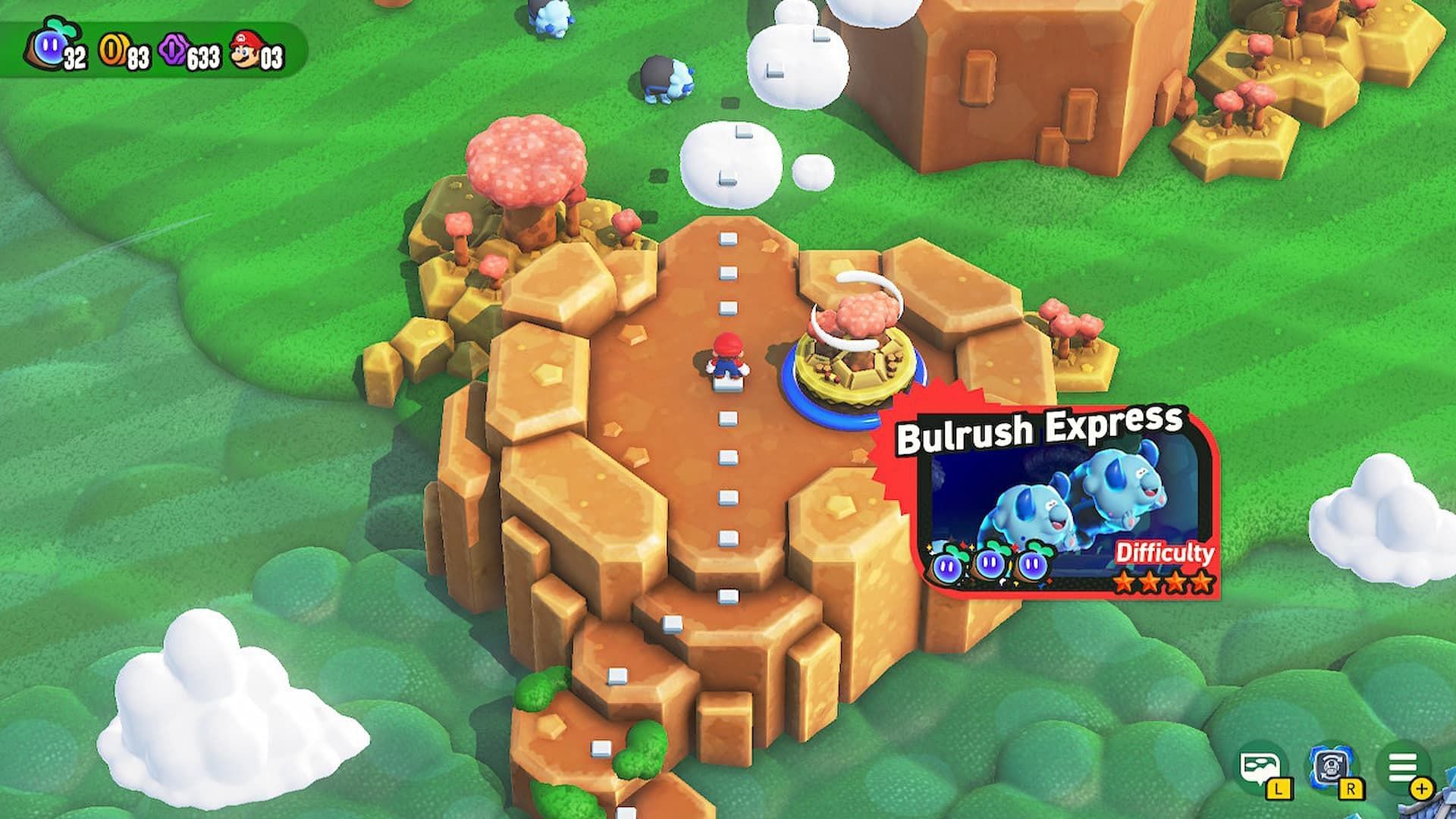 Locate the Bulrush Express (Image via Nintendo)