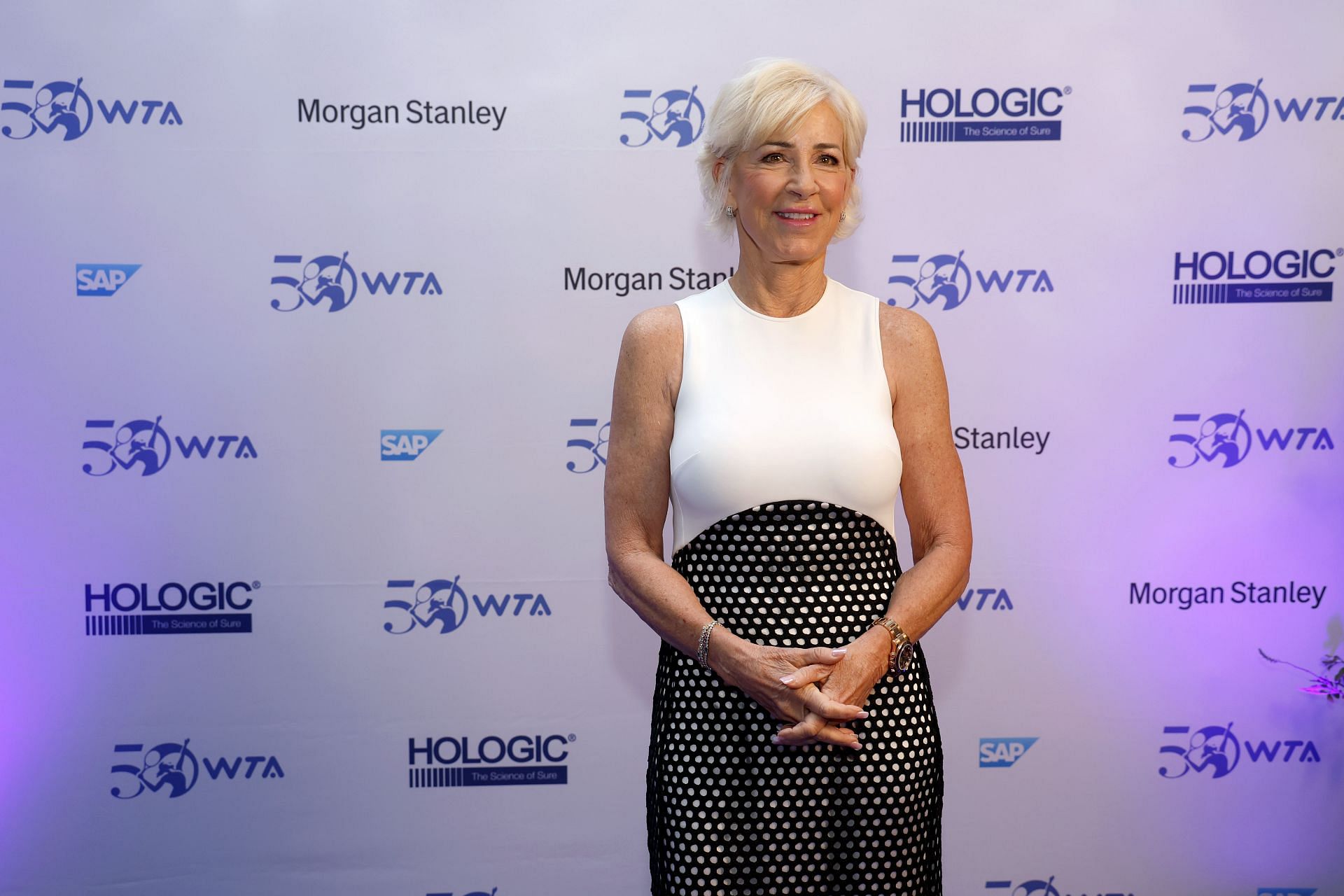 Chris Evert pictured at WTA 50th Anniversary Gala