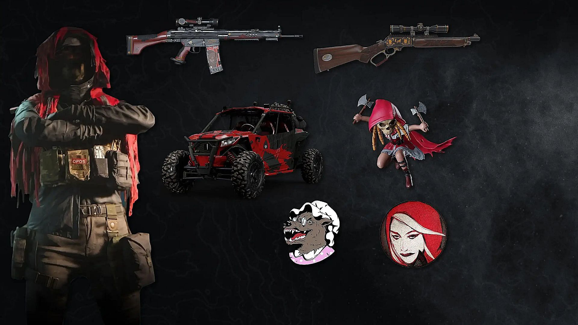 Warzone 2 and MW2 Grimm Crimson Pack (Image via Gaming.amazon.com)