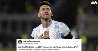 “I can already hear the tears from a certain fanbase” - Fans react as Real Madrid target tips Lionel Messi to win 2023 Ballon d’Or