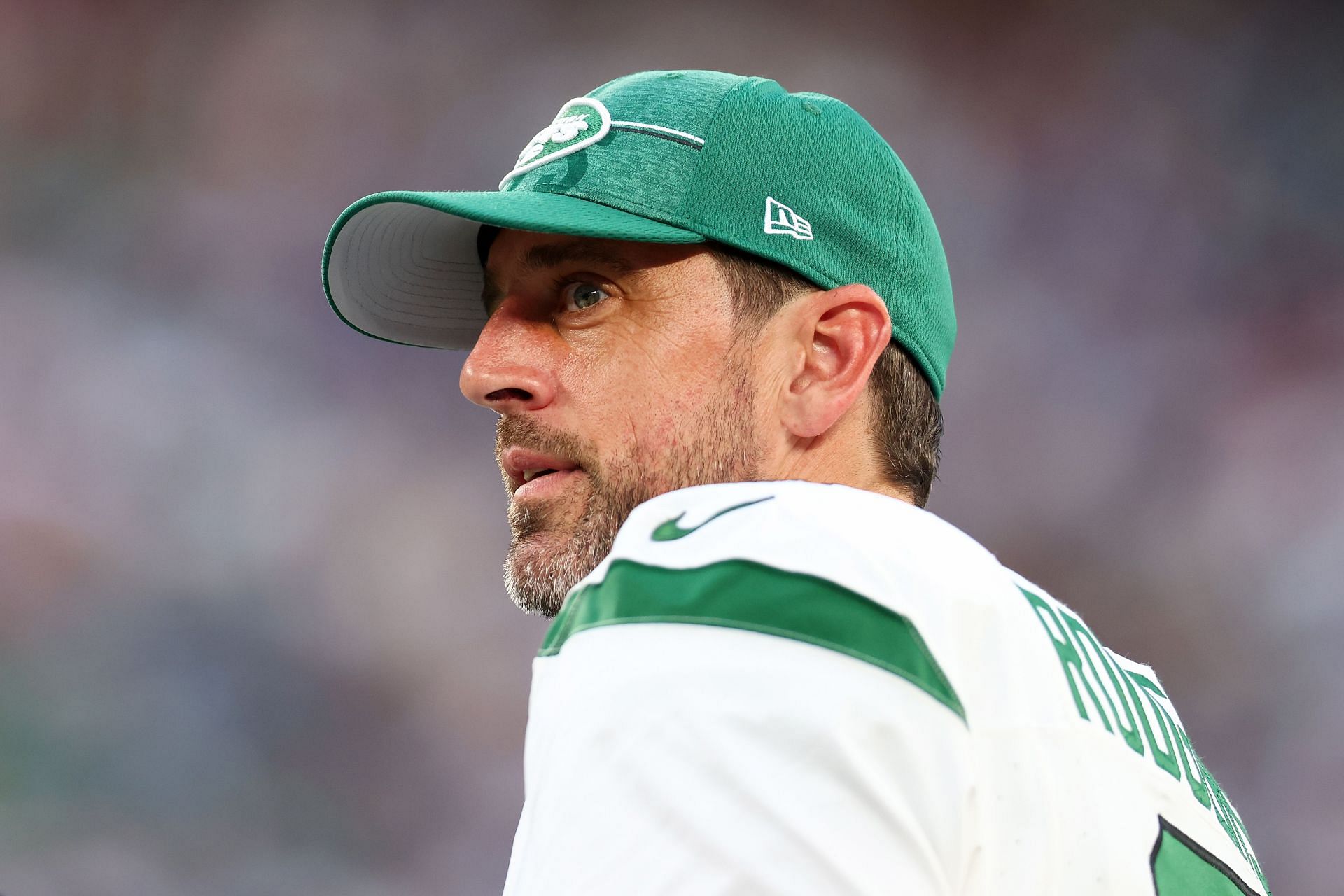 Aaron Rodgers at New York Jets v New York Giants