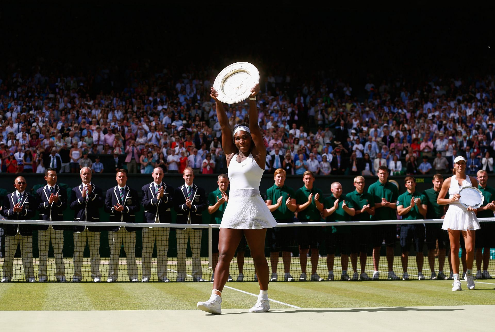 Serena Williams at the 2015 Wimbledon Championships.