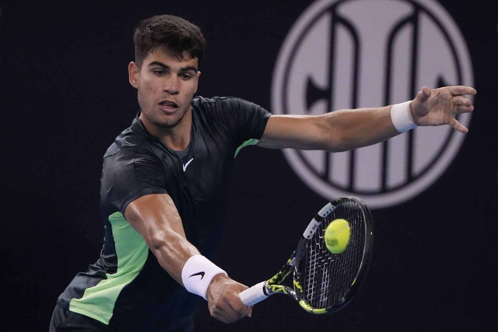 Watch: Carlos Alcaraz playfully strokes Andrey Rublev's hair while ...