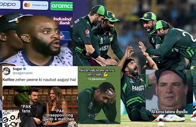 "Ab konsa bahana dhundhu" - Top 10 funny memes as Pakistan worsen 2023 World Cup semi-final chances by losing against South Africa