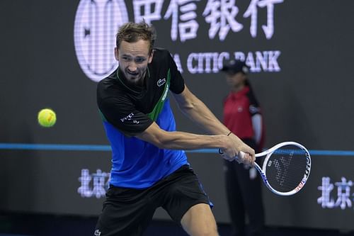 Daniil Medvedev in action at the China Open