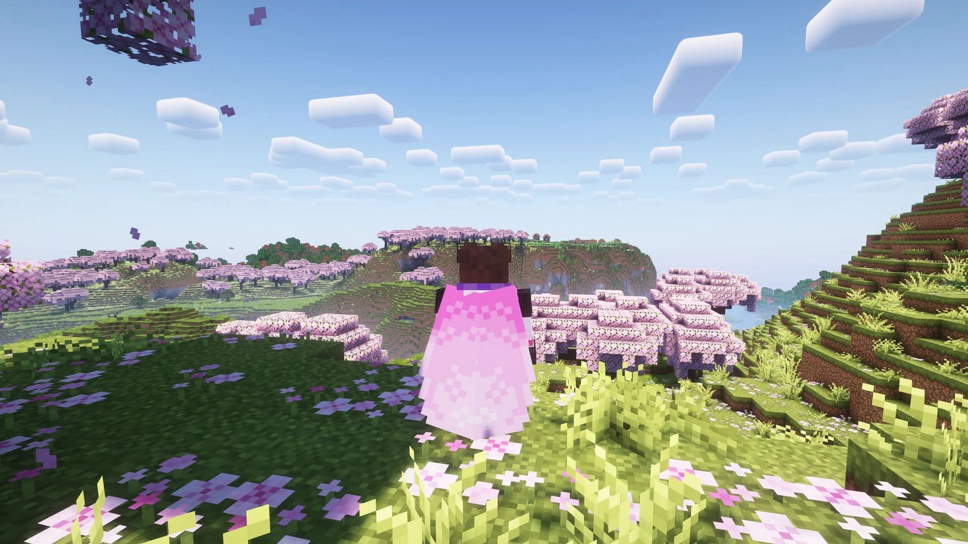 Minecraft players start receiving free cherry blossom cape for