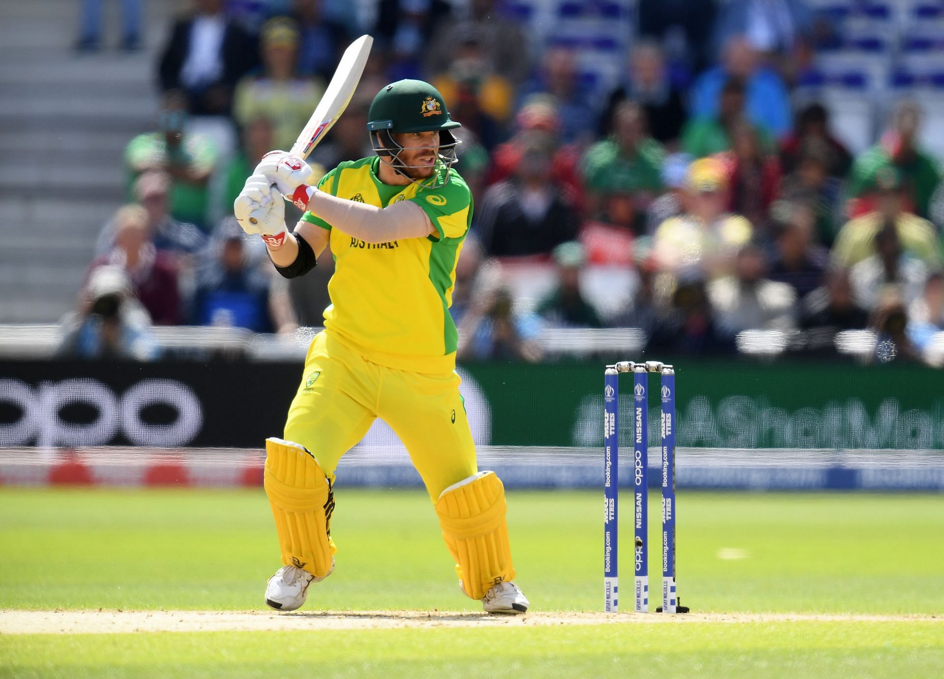 David Warner during Australia v Bangladesh - ICC Cricket World Cup 2019 clash [Getty Images]