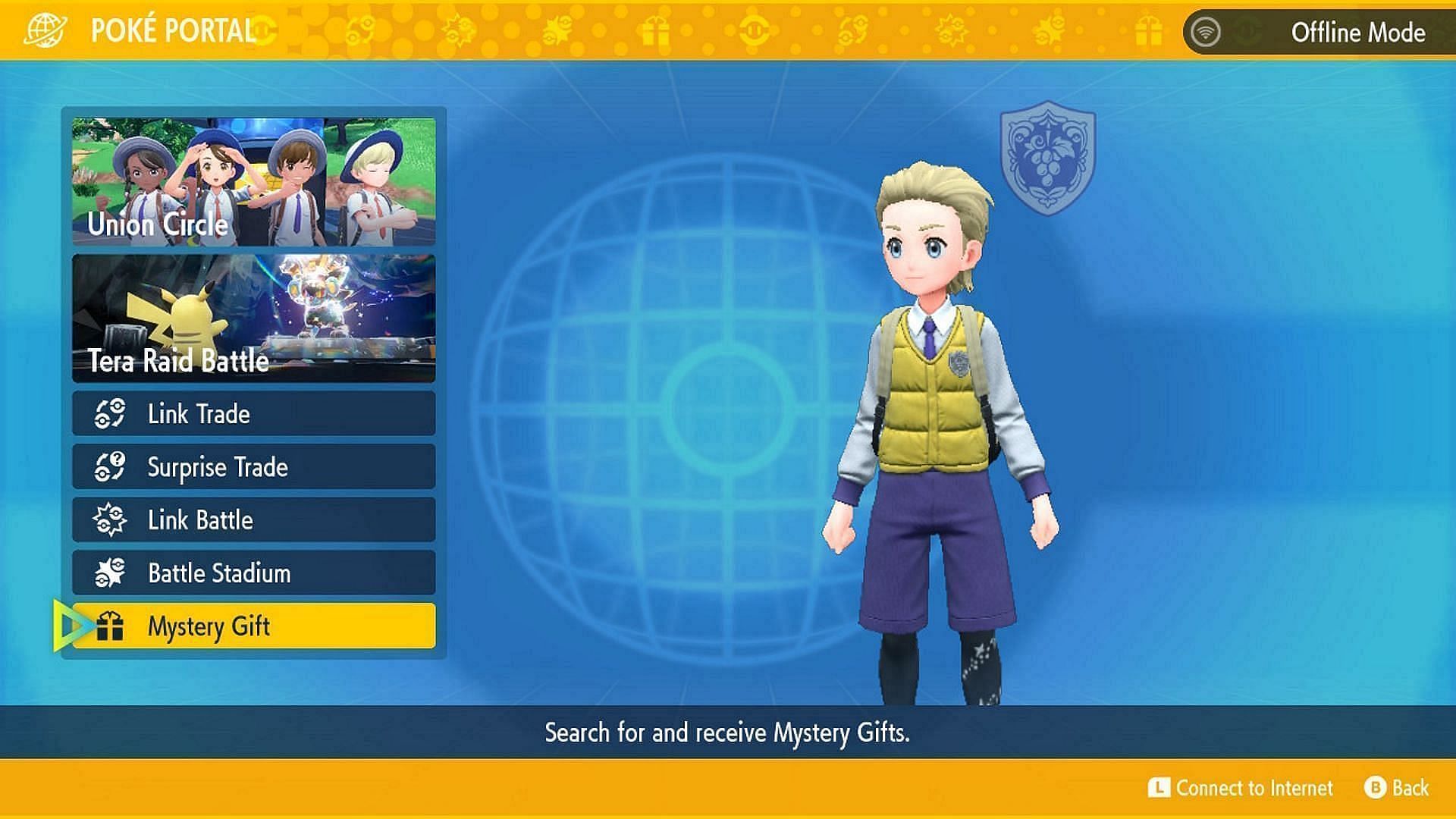 You can also enter a Mystery Gift Code to get this item (Image via Game Freak)