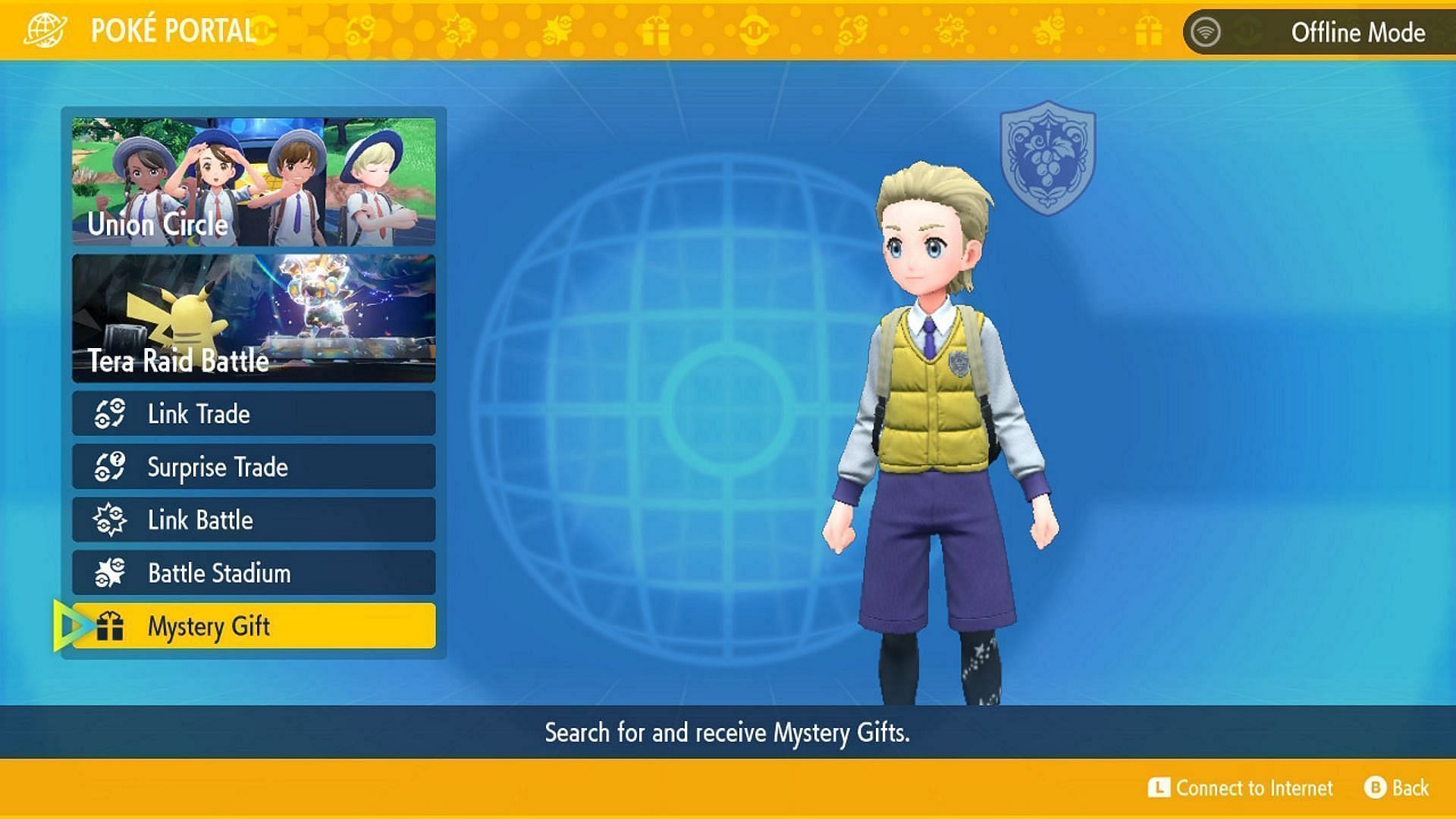 You can also enter a Mystery Gift Code to get this item (Image via Game Freak)