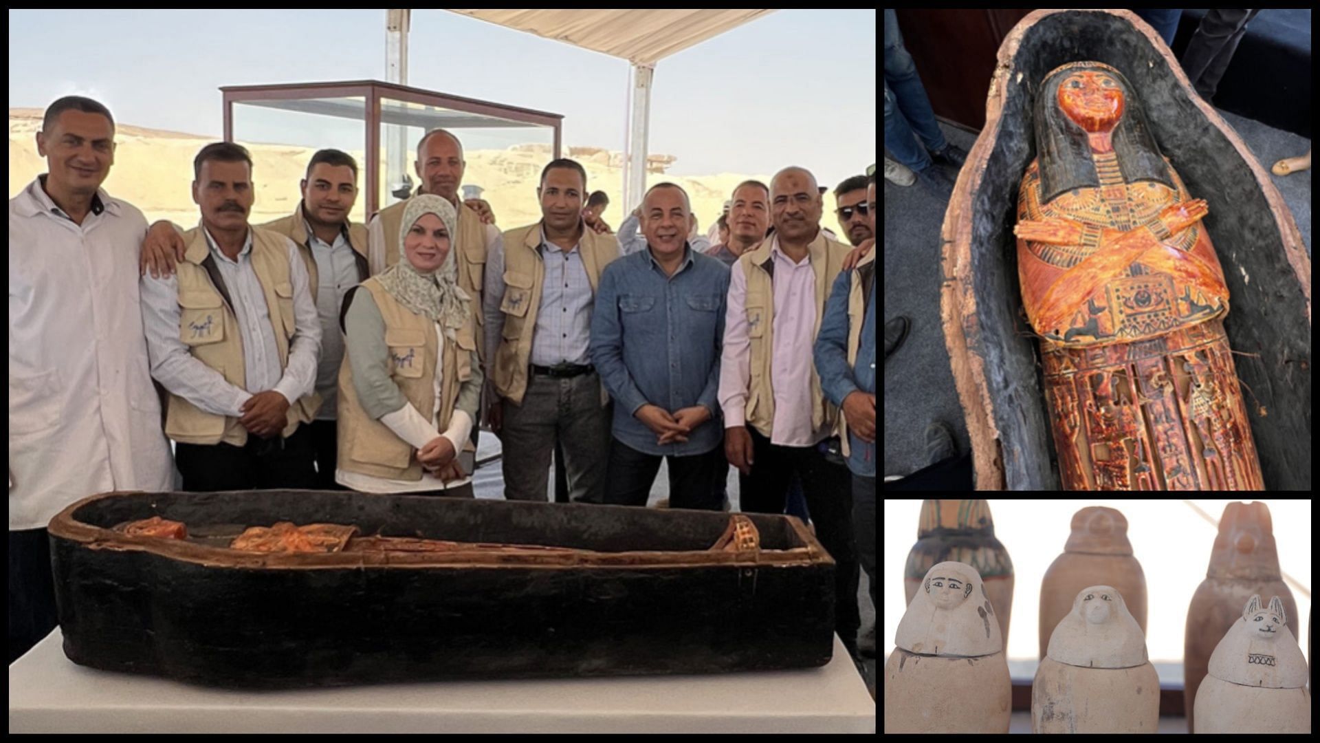 New archeological burial site discovered in Egypt features papyrus referencing the Book of the Dead (Image via Ministry of Tourism and Antiques, Egypt)