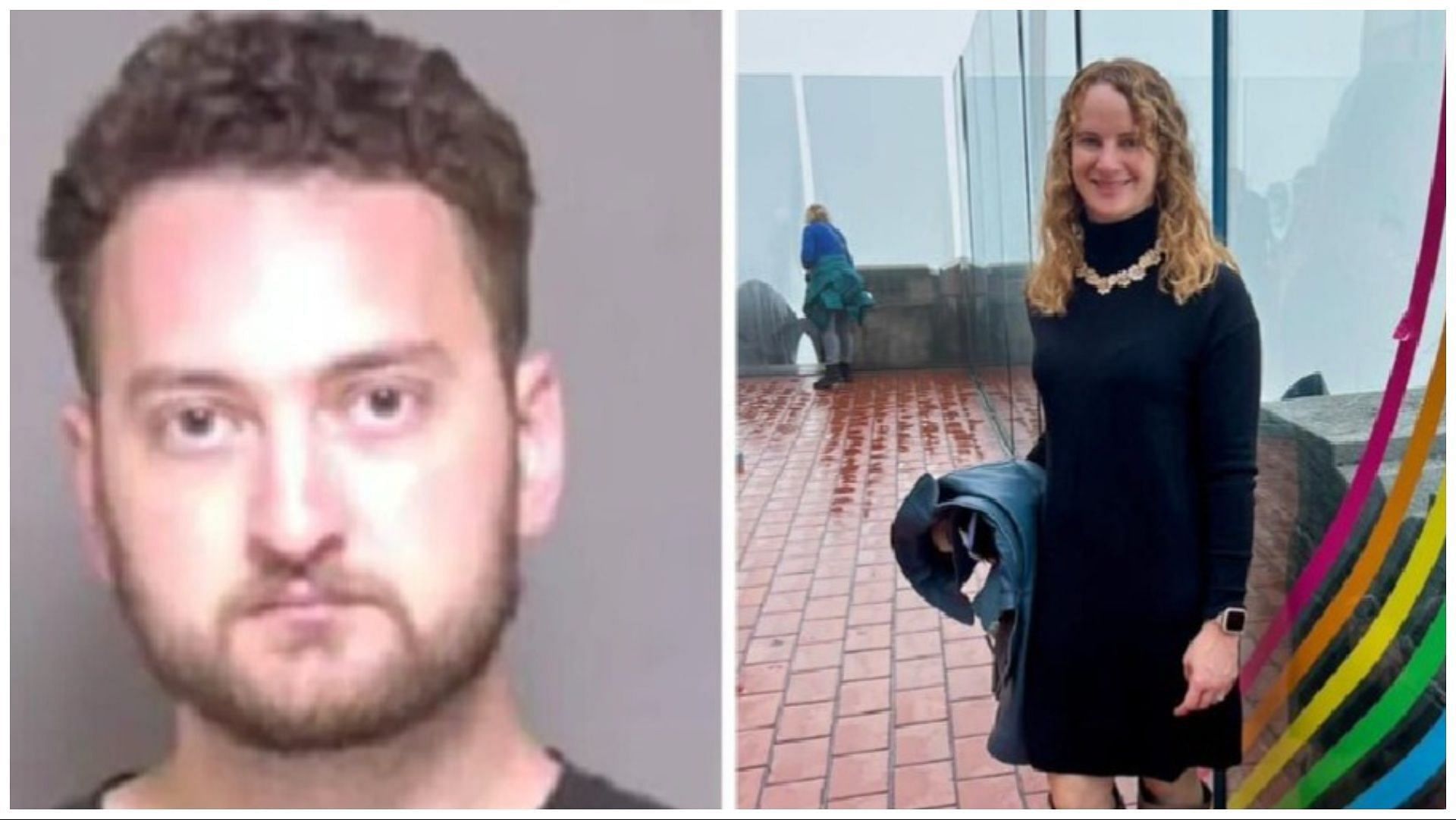 Connor Bowman has been accused of killing his wife, (Image via Daniel Beckham/X) 