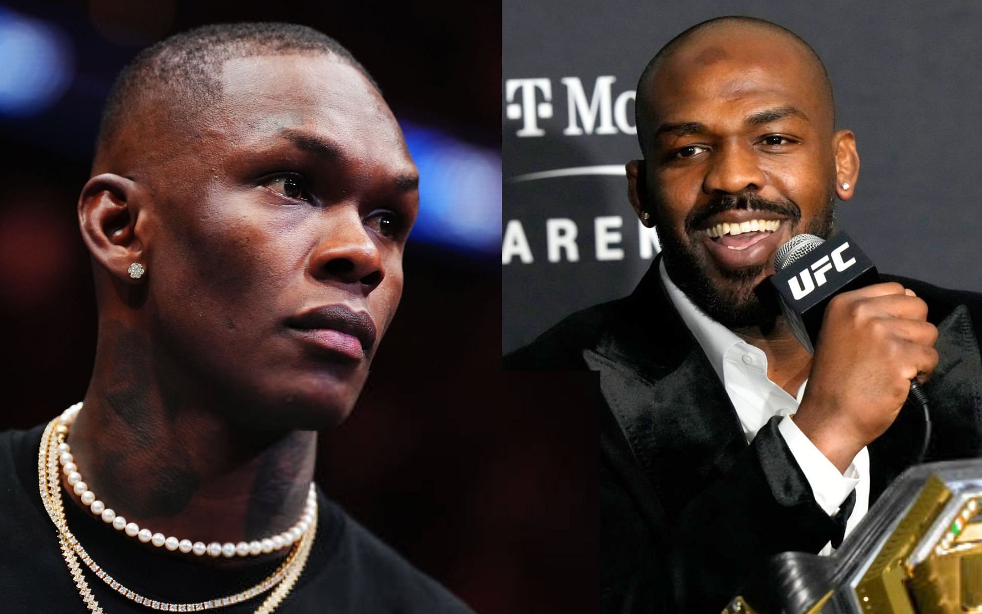 Israel Adesanya (left) and Jon Jones (right) [Images Courtesy: @GettyImages]